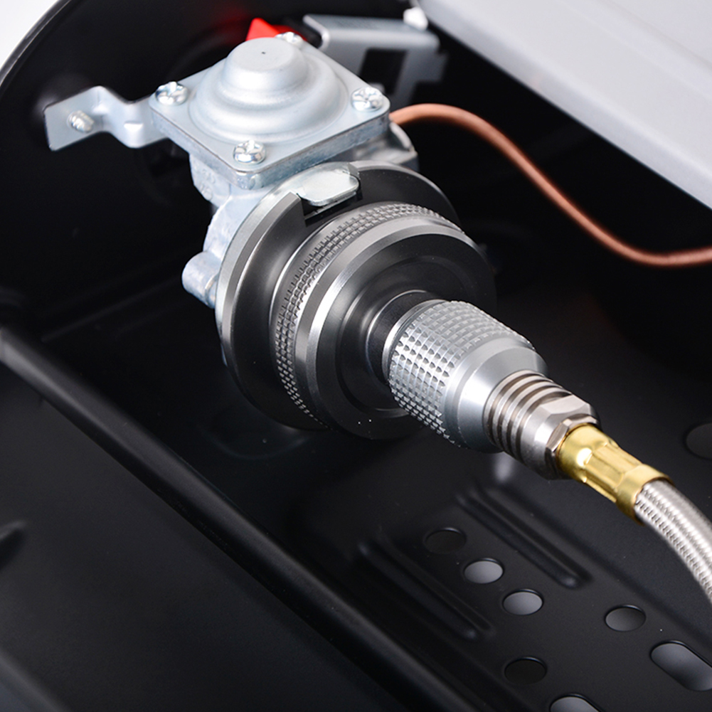 Outdoor Camping Gas Cartridge Tank Adaptor for Split Type Furnace Gas Torch Aluminum Alloy Hiking Stove Adaptor