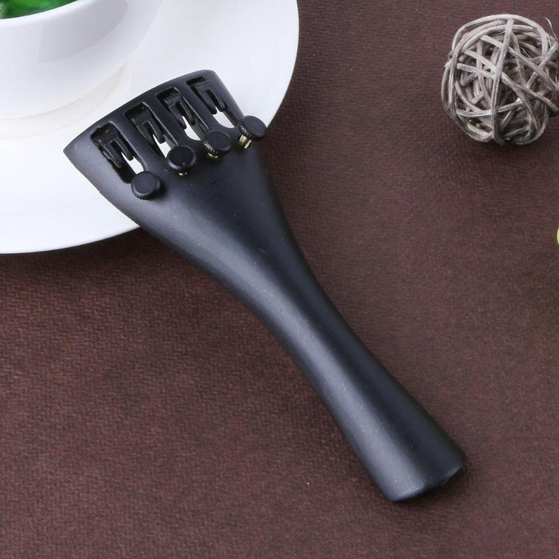 1pc Aluminum Alloy Violin Tailpiece Drawplates with Tailgut Tuning for 3/4 4/4 Violin Parts & Accessories 111x41x15mm
