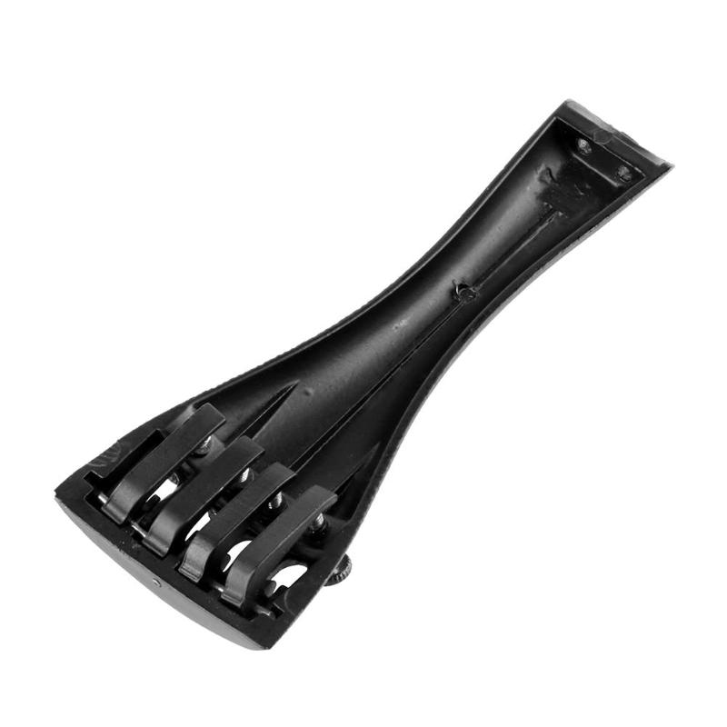 1pc Aluminum Alloy Violin Tailpiece Drawplates with Tailgut Tuning for 3/4 4/4 Violin Parts & Accessories 111x41x15mm