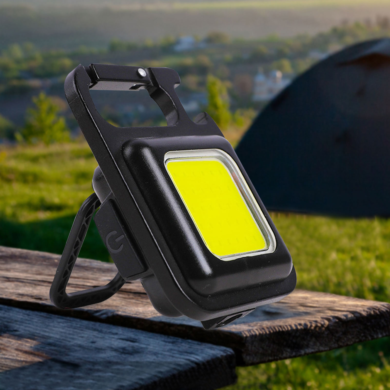 Camping Emergency Lights Type-c Charging Pocket Lantern Bottle Opener 4 Lighting Modes Flashlights for Outdoor Fishing