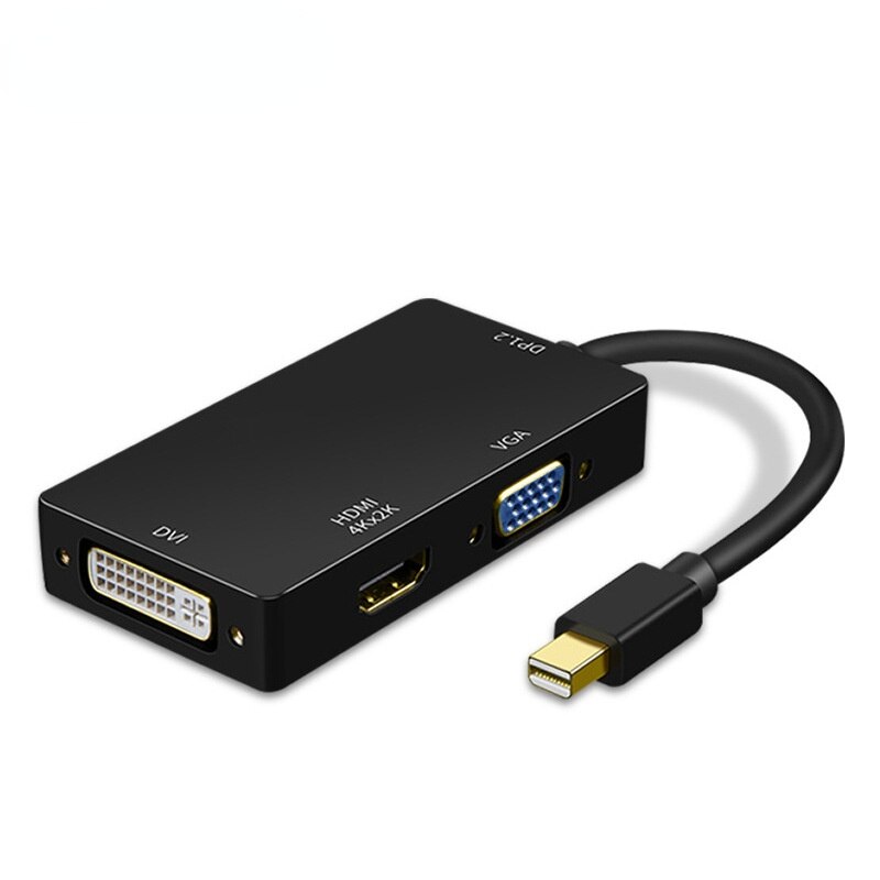 3 in 1 Video Converter Mini DP DisplayPort To HDMI-compatible VGA DVI Adapter Mini DP Cable Converter for MacBook Pro Air Mini DisplayPort