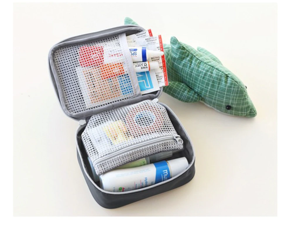 Travel Portable Medicine bag Mini Outdoor First Aid Kit Bag Travel Portable Medicine Package Emergency Kit Bags Medicine Storage Bag Small Organizer