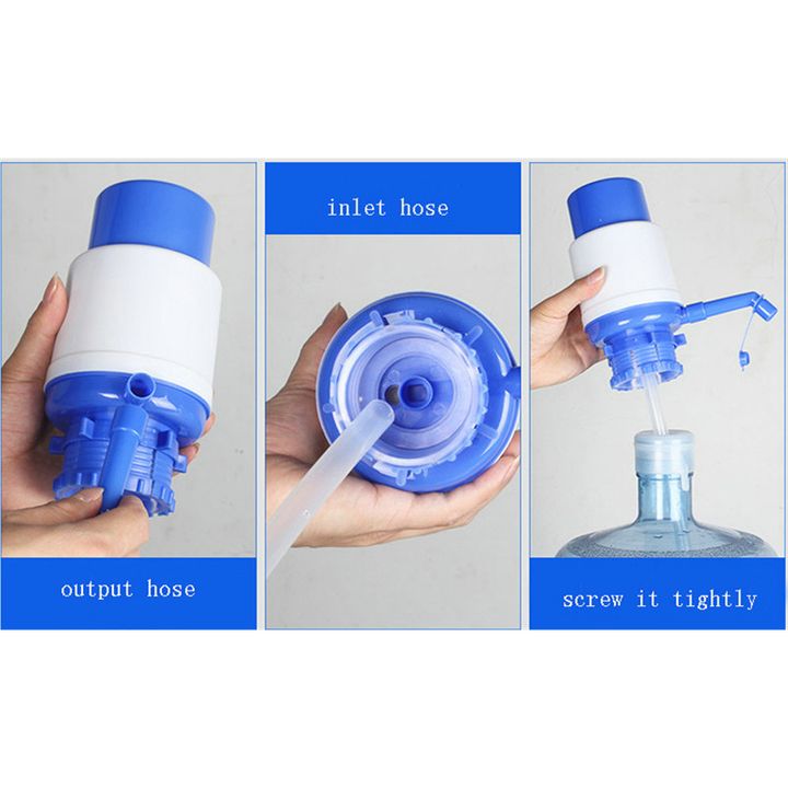 Handpress Water Dispensers Drinking Water pump for Bottle Hand Press Removable tube Manual Household as picture