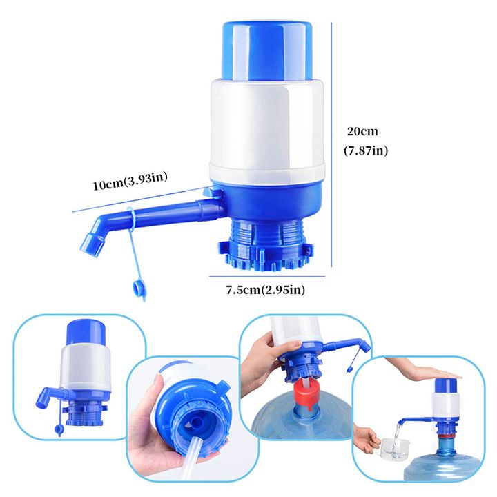 Handpress Water Dispensers Drinking Water pump for Bottle Hand Press Removable tube Manual Household as picture
