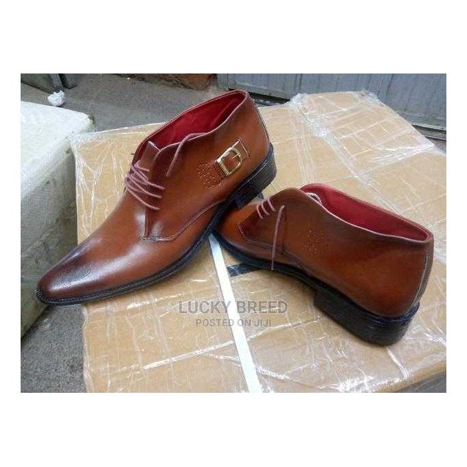 pure leather official slip on men`s shoes Black, Brown & Maroon