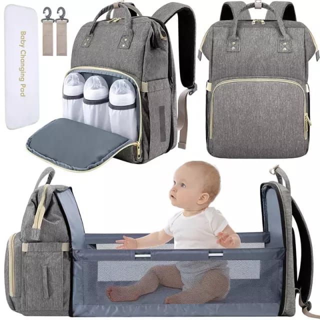 2 in 1 Insulated bed and travel bag Diaper Bags