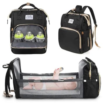 2 in 1 Insulated bed and travel bag Diaper Bags