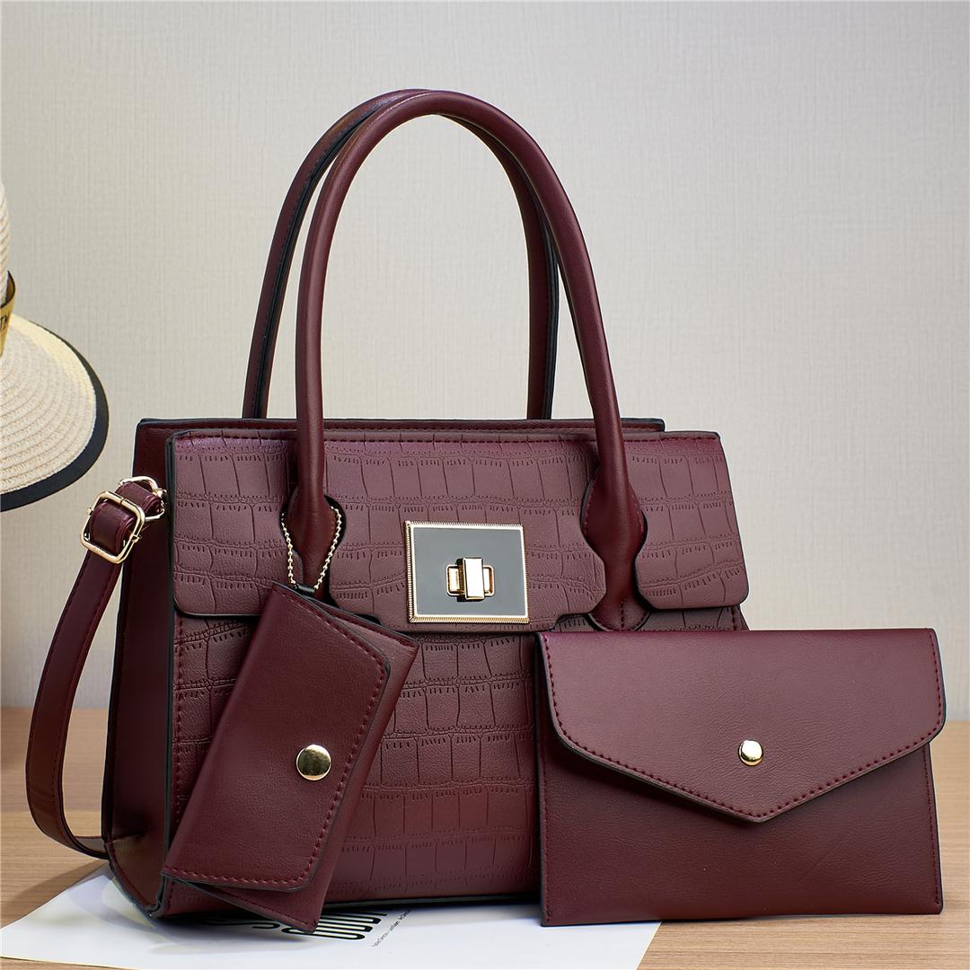 High Quality Classic Vintage 3 in 1  Women Fashion Handbags Ladies Shoulder Bags Sling Bags Fashion Bags.