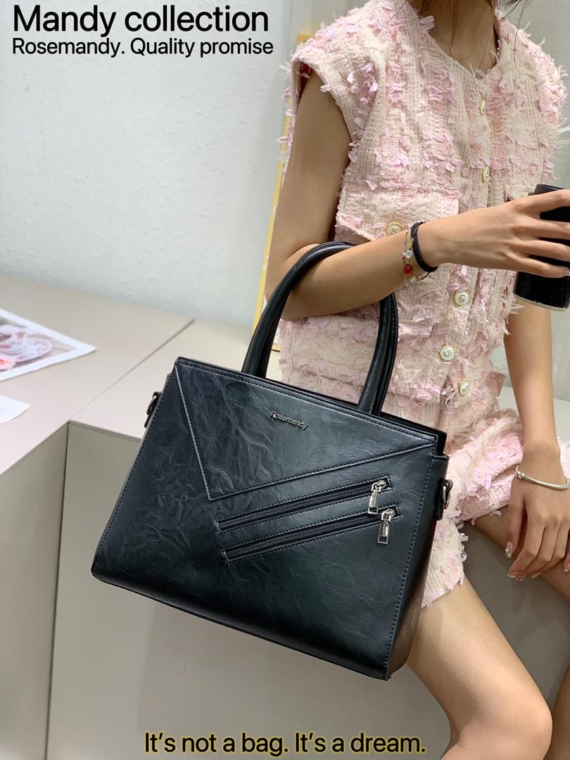 High Quality Classic Vintage Women Fashion 4 in 1 Mandy Collections Ladies PU Leather Women Set Handbags
