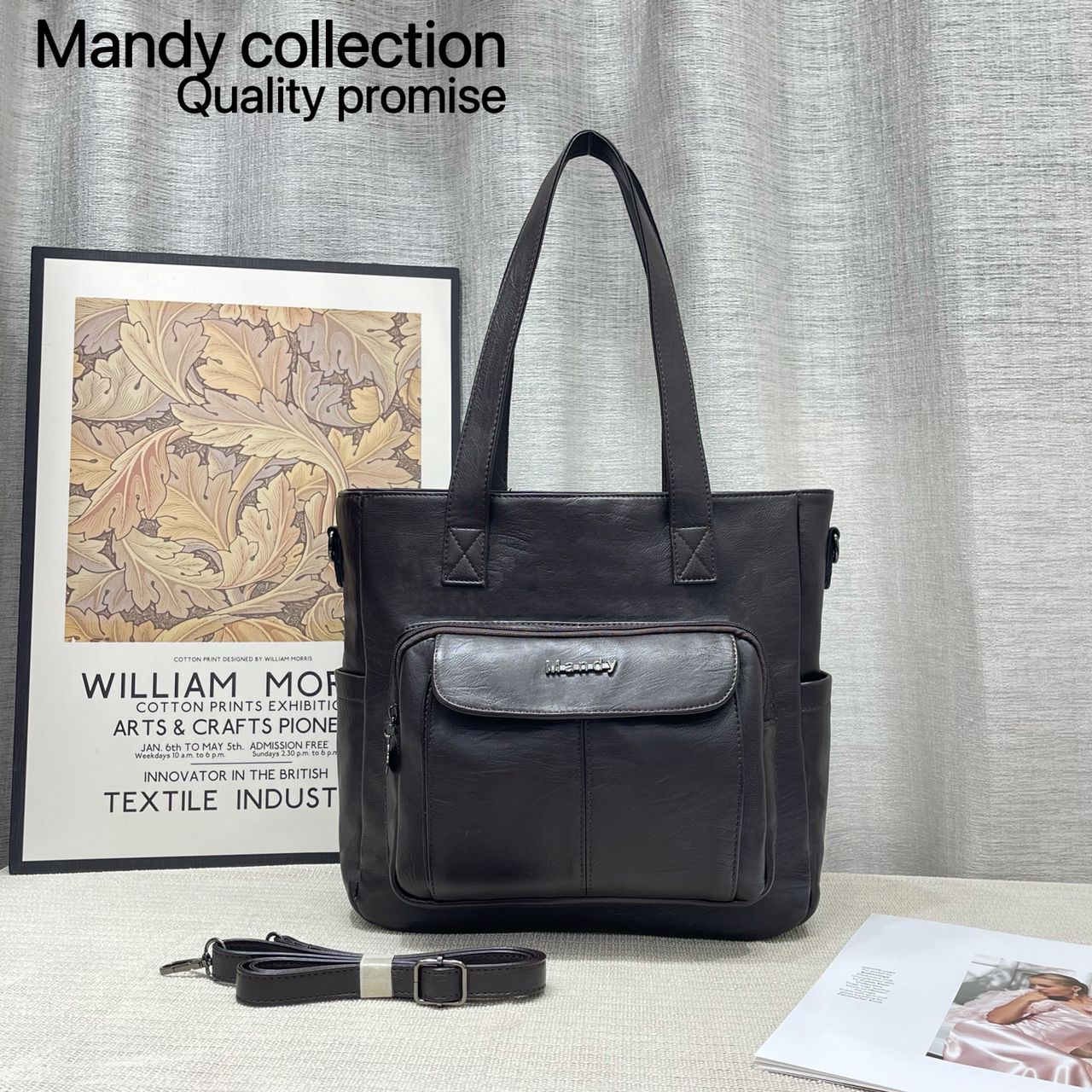 High Quality Classic Vintage Women Fashion  Mandy Collections Ladies PU Leather Women Set Handbags (It is not a bag it is a dream)