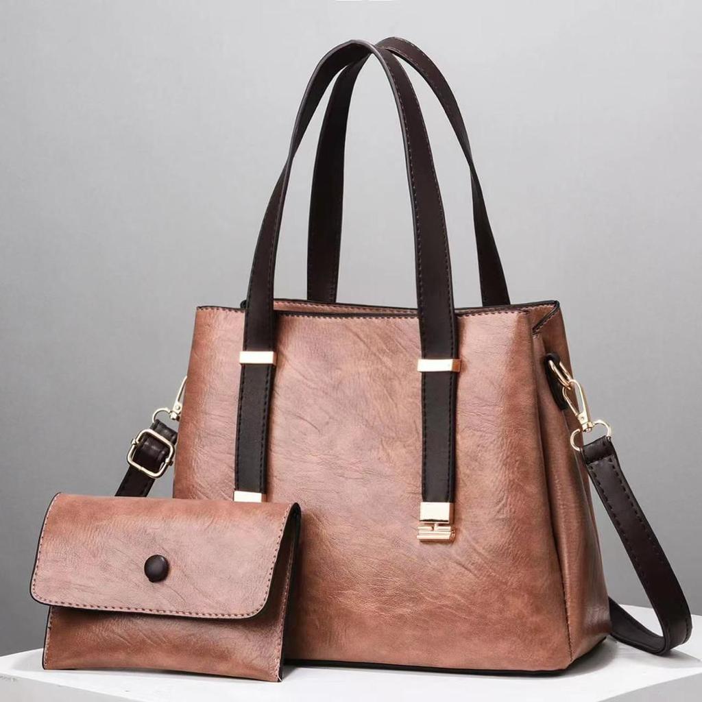 Ladies 2 in 1 High Quality Classic Vintage Fashion Handbags Ladies Shoulder Bags Sling Bags Fashion Bags.