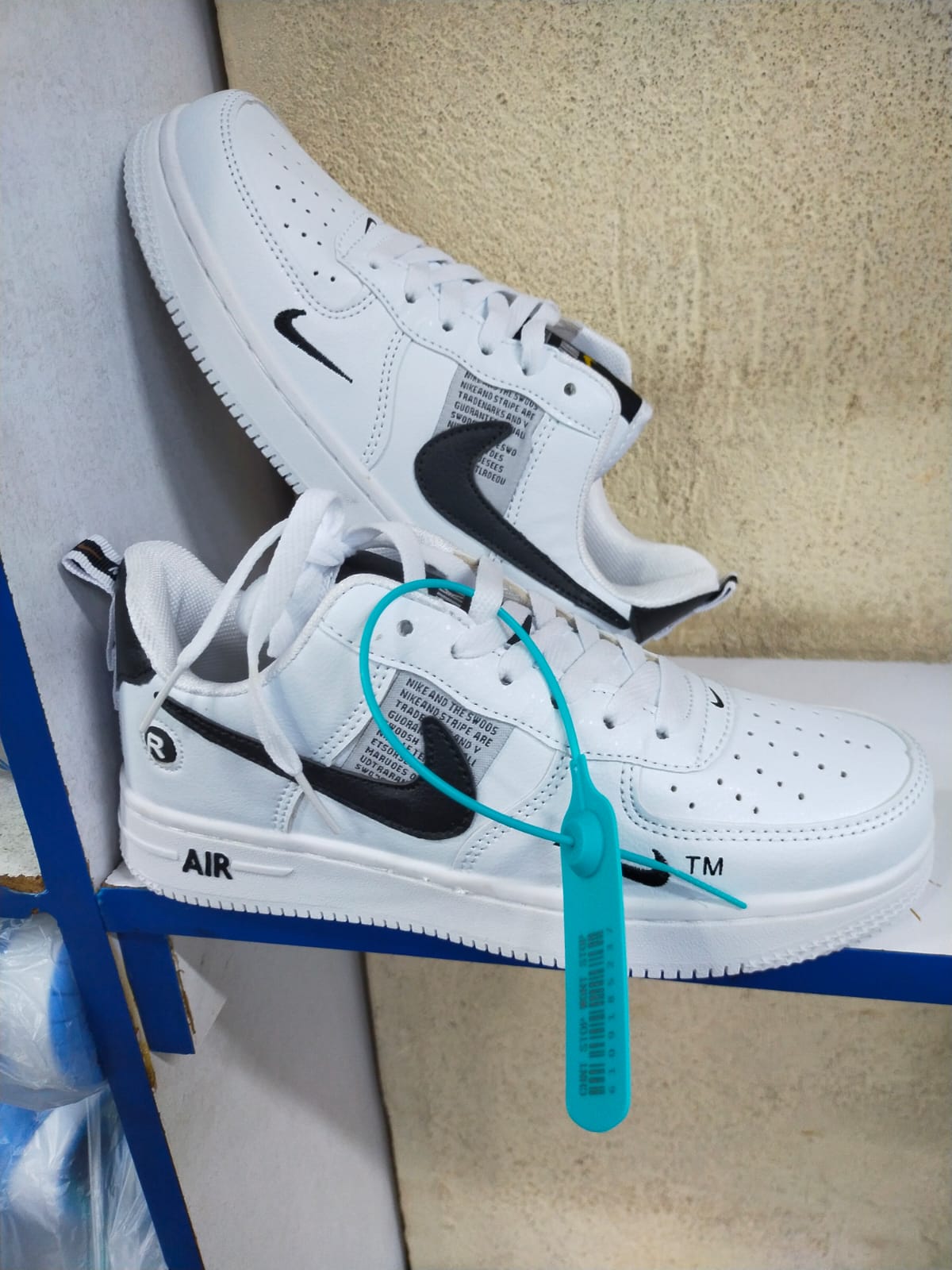 original nike TM airforce 1 breathable leather shoes