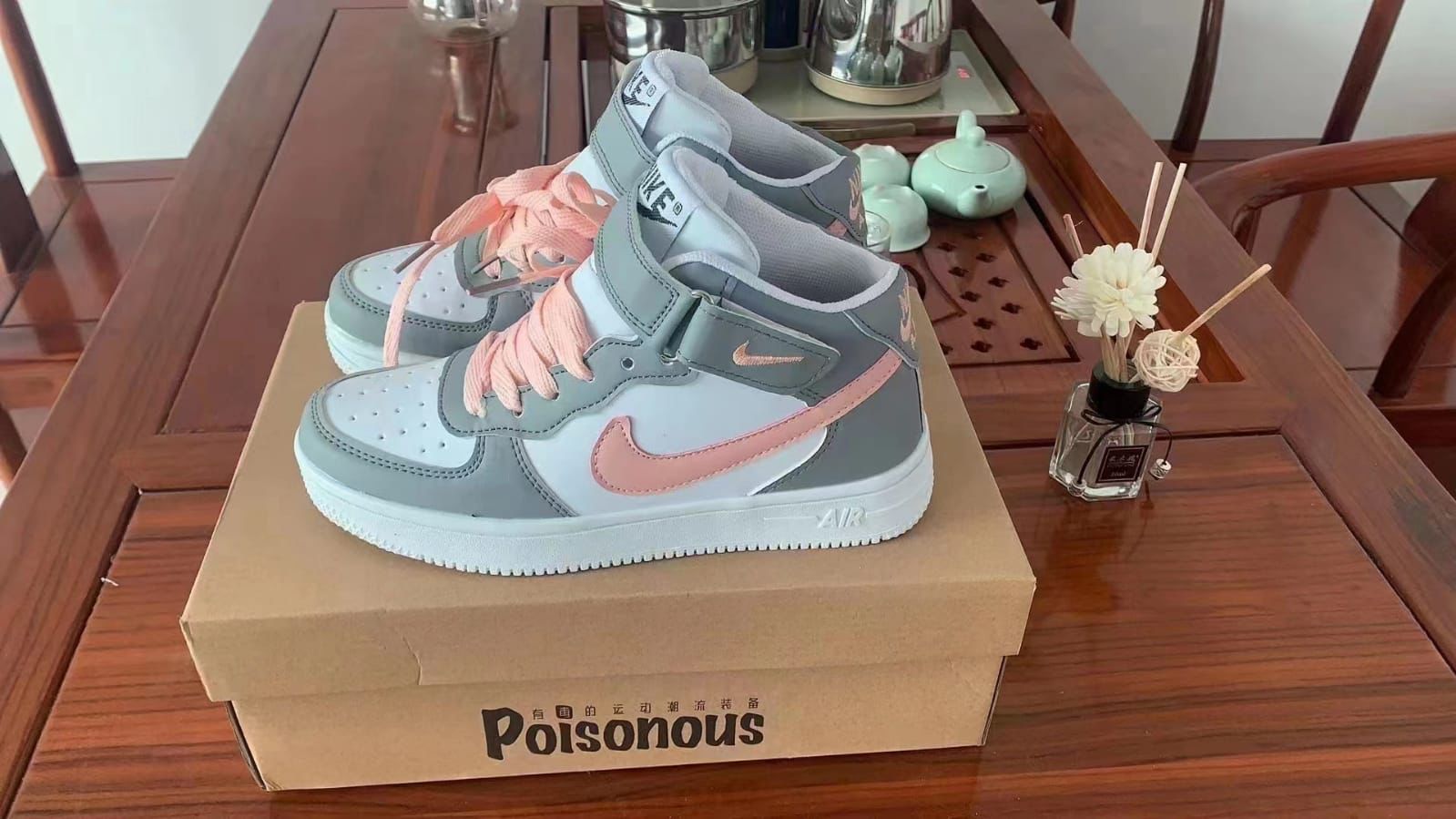 Nike Air Force Comfortable High Top Cut Unisex Breathable Airforce Men Women Sports Sneakers Shoes