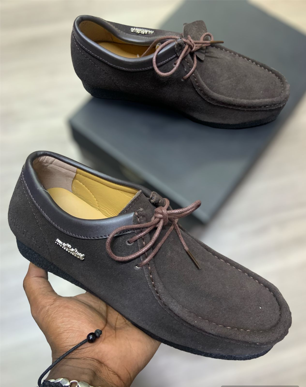 High Quality Leather Clarks Wallabees  leather Suede Quality Design Men Fashion