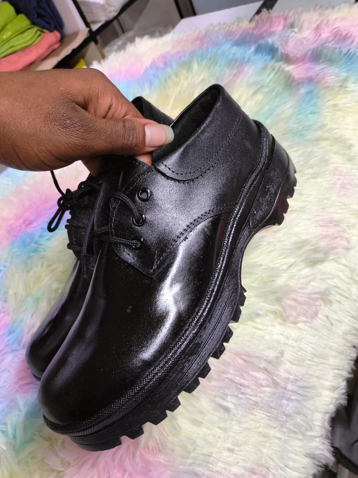 Laced Leather School Shoes Fashion Back To School Genuine Leather Shoes