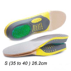 Premium Orthotic Gel Insoles Orthopedic Flat Foot Health Sole Pad For Shoes Insert Arch Support Pad For Plantar fasciitis Unisex S (35 to 40 ) 1 pair S (35 to 40 ) 1 pair