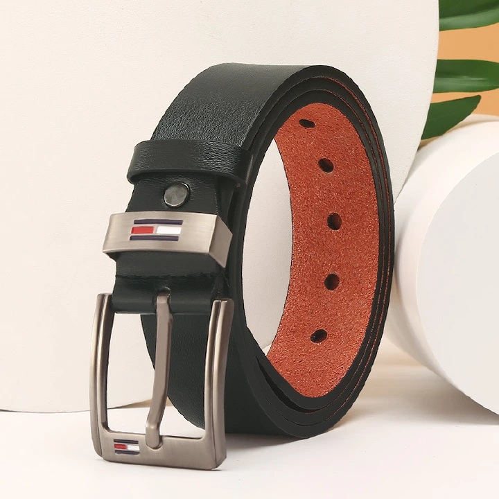 Men's Belt  Leather Fashion INS Youth Needle Button Student Korean Fashion Men's Casual Personality Pant BeltMale Black 120cm Men's belt leather needle buckle belt trend men's