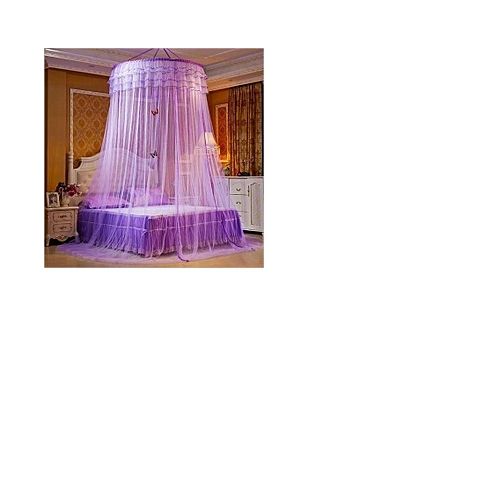 Wide-Round Double Decker Mosquito Net-Purple