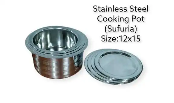 Freedom stainless steel kitchen cooking pot (sufuria)