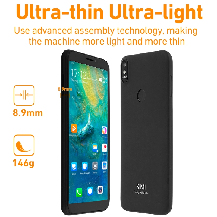 SIMI 3G Smart phone S507 1GB RAM + ROM 16GB Storage 5.5" HD Screen,Android system, Dual SIM Card, CPU MTK6580 Network GSM + WCDMA, 5MP+8MP Beauty Camera, 2750mAh Smart Phones ,cell phones  + Free Gift