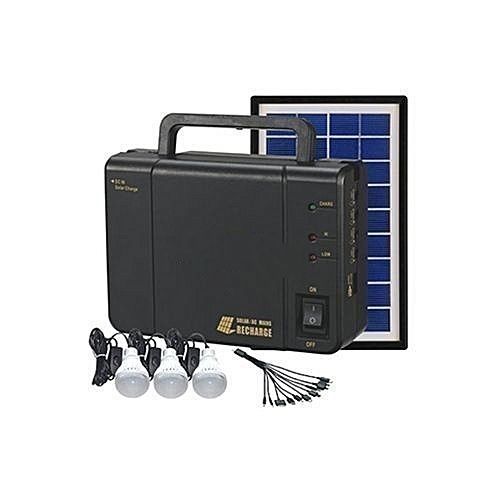 Affordable Solar Lighting Kit With 3 Bulbs, Phone Charger