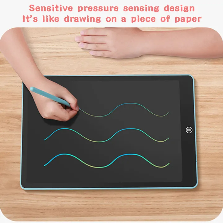 UPHUI 12/8-inch LCD drawing board electronic writing board + pen children's toys student drawing tools electronic writing board educational toys digital graphics erasable and reusable