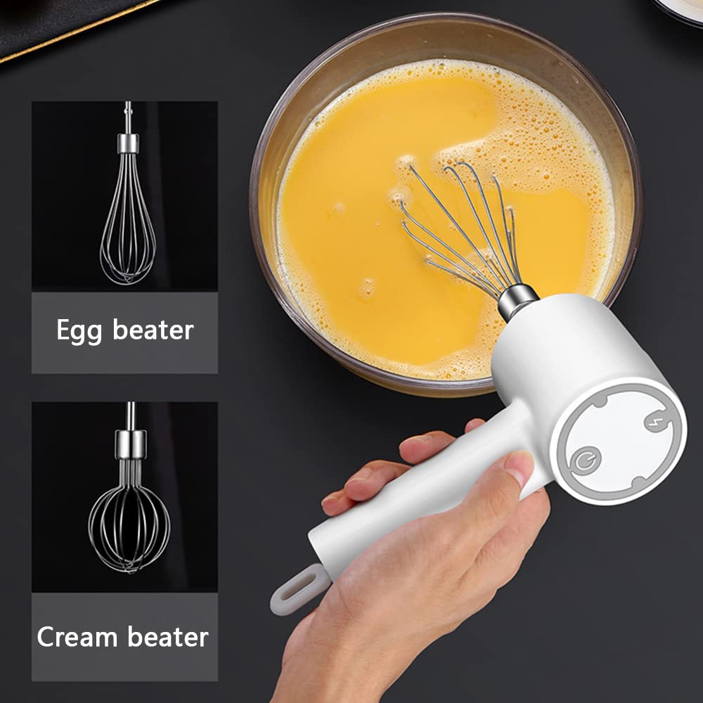 UPHUI 3-in-1 portable electric meat grinder, egg beater, butter mixer, multifunctional automatic mixing, handheld meat grinder, practical kitchen tool, butter mixer, electric garlic machine