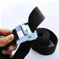 New  25mm Black Tie Down Strap Strong Ratchet Belt Luggage Bag Cargo Lashing With Metal Buckle Dropshipping