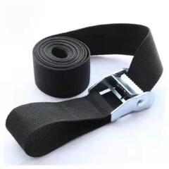New  25mm Black Tie Down Strap Strong Ratchet Belt Luggage Bag Cargo Lashing With Metal Buckle Dropshipping