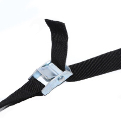 New  25mm Black Tie Down Strap Strong Ratchet Belt Luggage Bag Cargo Lashing With Metal Buckle Dropshipping