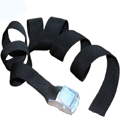 New  25mm Black Tie Down Strap Strong Ratchet Belt Luggage Bag Cargo Lashing With Metal Buckle Dropshipping