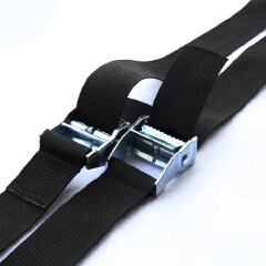 New  25mm Black Tie Down Strap Strong Ratchet Belt Luggage Bag Cargo Lashing With Metal Buckle Dropshipping