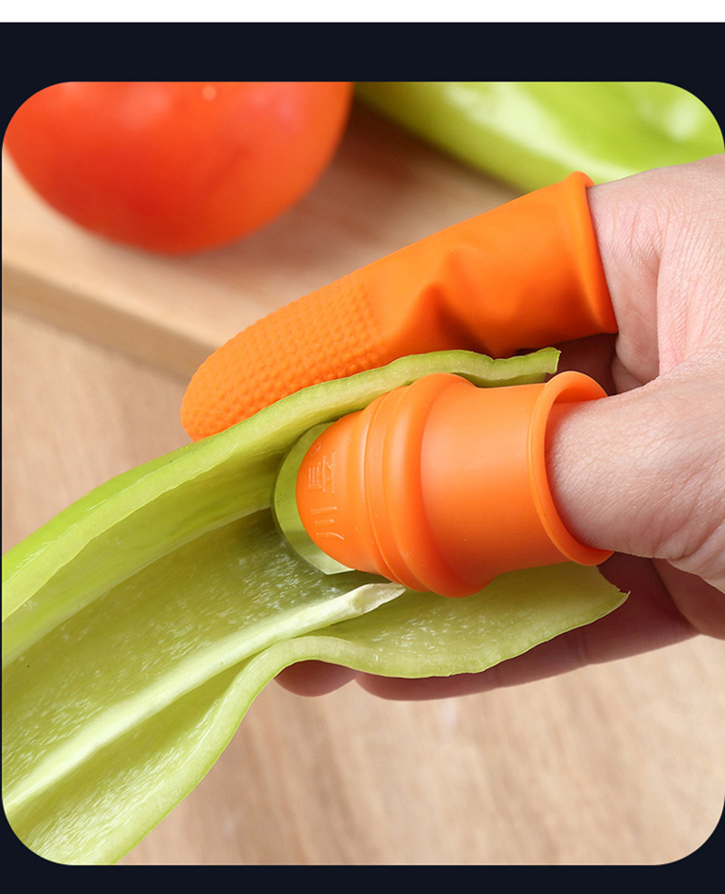 Best Price For Set Silicone Finger Protector With Blade For Fruits Vegetable Thumb Knife