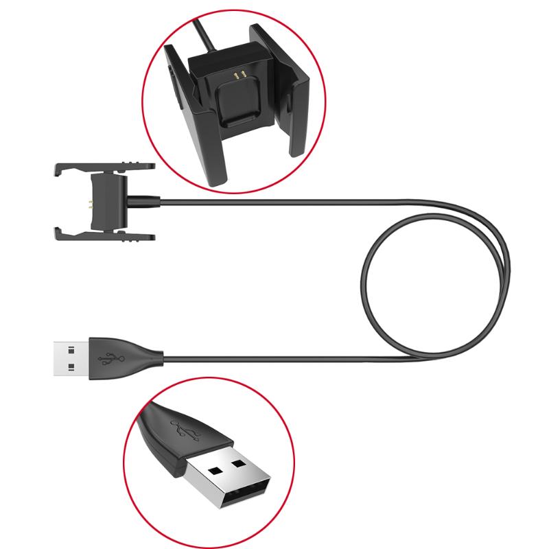 USB Charger Charging Clip Cable Cord Dock Cradle For Fitbit Charge 2