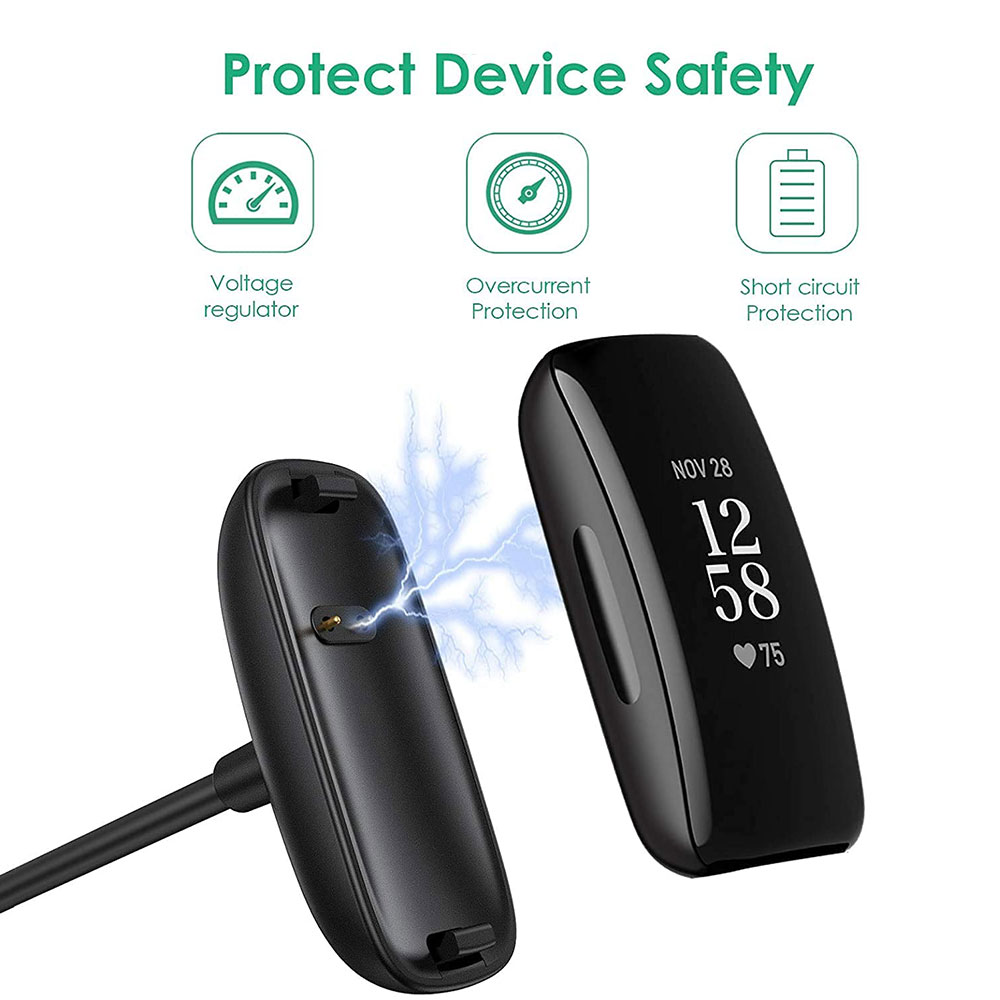 1m USB Charging Cable For Fitbit Inspire 2 Charger Wristband Power Cord Wire Charging Dock For Fitbit Inspire2