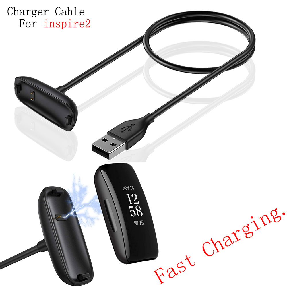 1m USB Charging Cable For Fitbit Inspire 2 Charger Wristband Power Cord Wire Charging Dock For Fitbit Inspire2