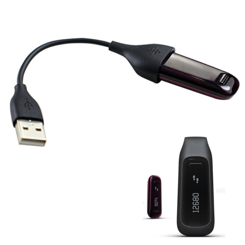 2-Pack USB Charger Cable Lead for Fitbit One Band Wireless Activity Bracelet