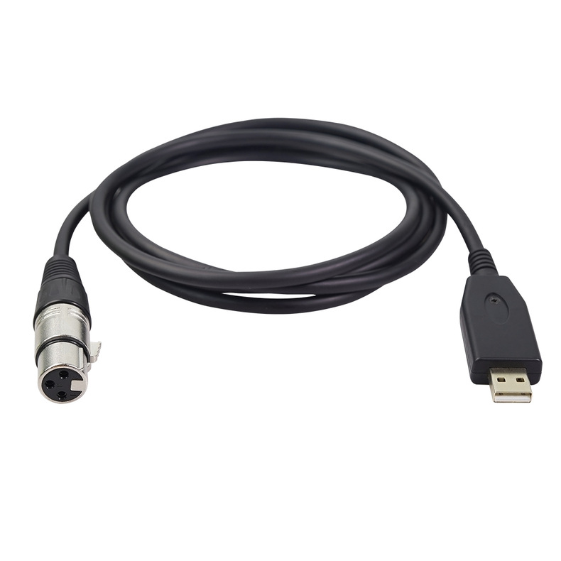 USB to XLR Female Microphone Audio Connection Cable - USB to XLR Female Recording Line