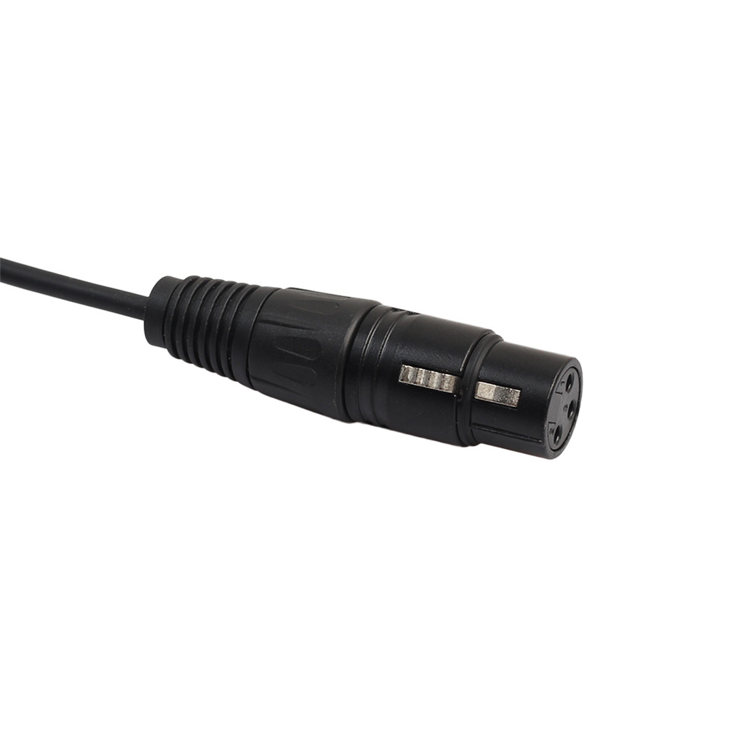 All-Copper Dual-Shielded XLR 3-Pin Male to Dual Female Audio Adapter Cable - 0.3m Length