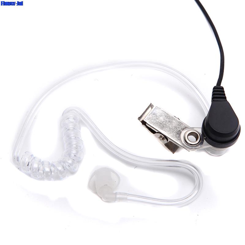 1x Covert Acoustic Air Tube Mic Microphone Earphone Earbud Headset Earpiece Headphone For Kenwood Baofeng Walkie Talkie Radio