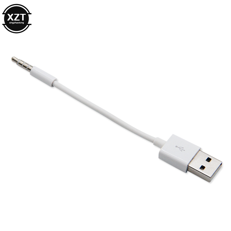 3.5mm Jack to USB 2.0 Data Sync Charger Transfer Audio Adapter Charging Cable for Apple iPod Shuffle 3rd 4th 5th 6th 7th MP3