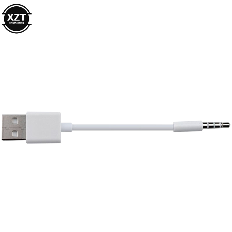 3.5mm Jack to USB 2.0 Data Sync Charger Transfer Audio Adapter Charging Cable for Apple iPod Shuffle 3rd 4th 5th 6th 7th MP3