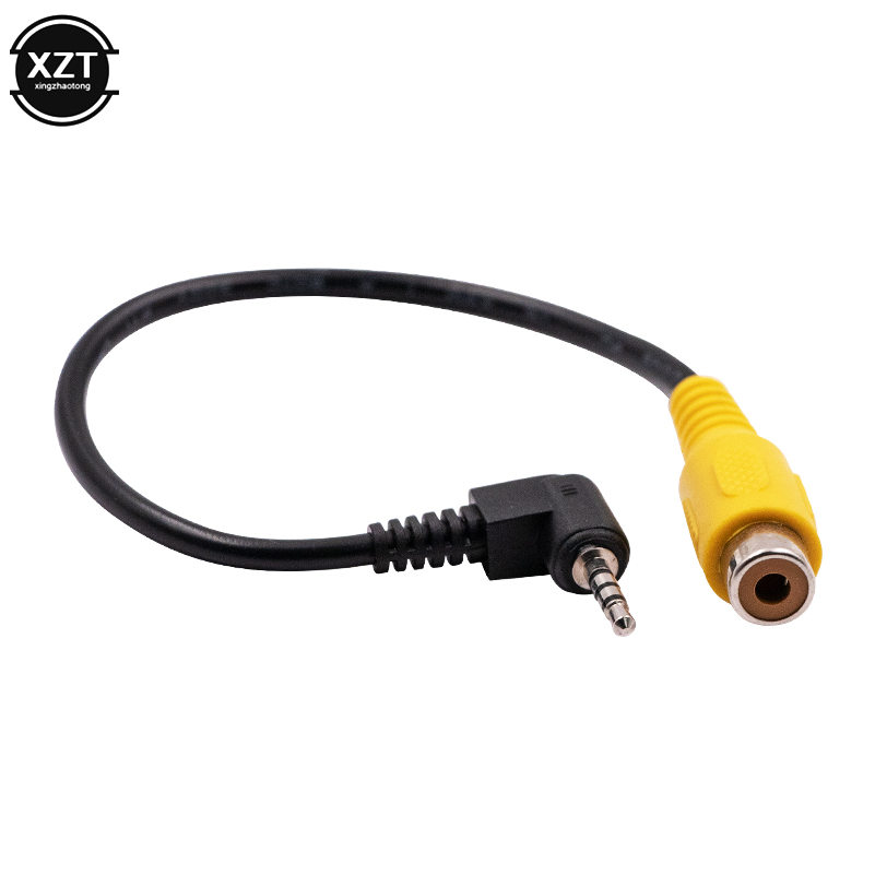 1pcs AV in Video Cable of 2.5mm Stereo Jack Male Plug To RCA Female Adapter Cable For GPS Converter Cable