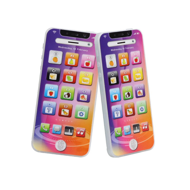 Phone Toy Play Music Learning English Educational Cell Phone Mobile Touch and Swipe 1:1 Baby Phone toy
