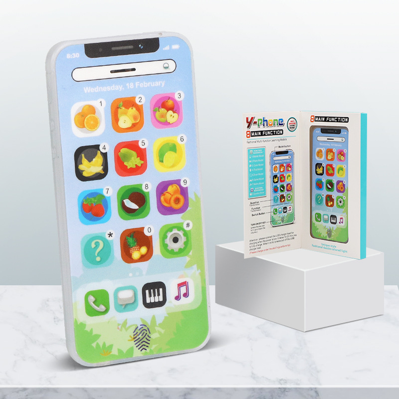 Phone Toy Play Music Learning English Educational Cell Phone Mobile Touch and Swipe 1:1 Baby Phone toy