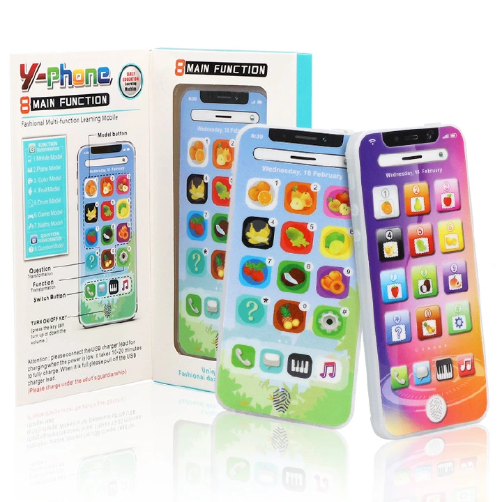 Phone Toy Play Music Learning English Educational Cell Phone Mobile Touch and Swipe 1:1 Baby Phone toy
