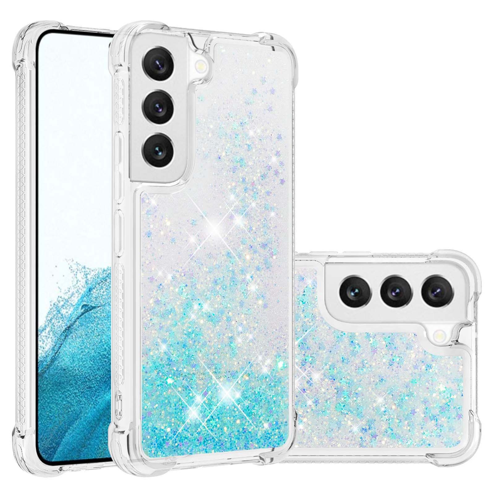 for Samsung Galaxy S23 S22 S21 Note 20 Ultra A14 A23 A13 A33 A53 A73 A04S A52S A72 A12 A04 A54 A34 5G Glitter Case Shockproof Phone Case Bling Liquid Sparkle Quicksand Clear Women Girls