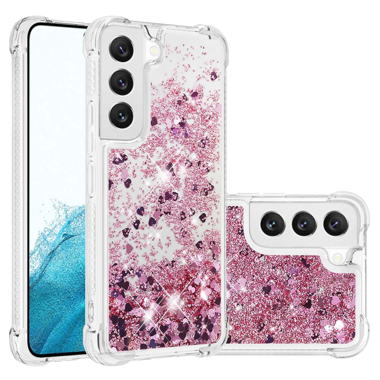 for Samsung Galaxy S23 S22 S21 Note 20 Ultra A14 A23 A13 A33 A53 A73 A04S A52S A72 A12 A04 A54 A34 5G Glitter Case Shockproof Phone Case Bling Liquid Sparkle Quicksand Clear Women Girls