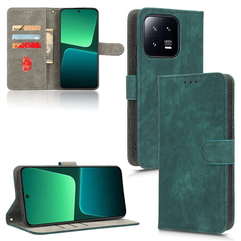 PU Leather Folio Flip Cover for Xiaomi Mi 13 Pro Wallet Case with [RFID Blocking] Card Holster Kickstand Magnetic Closure Shockproof Phone Cover