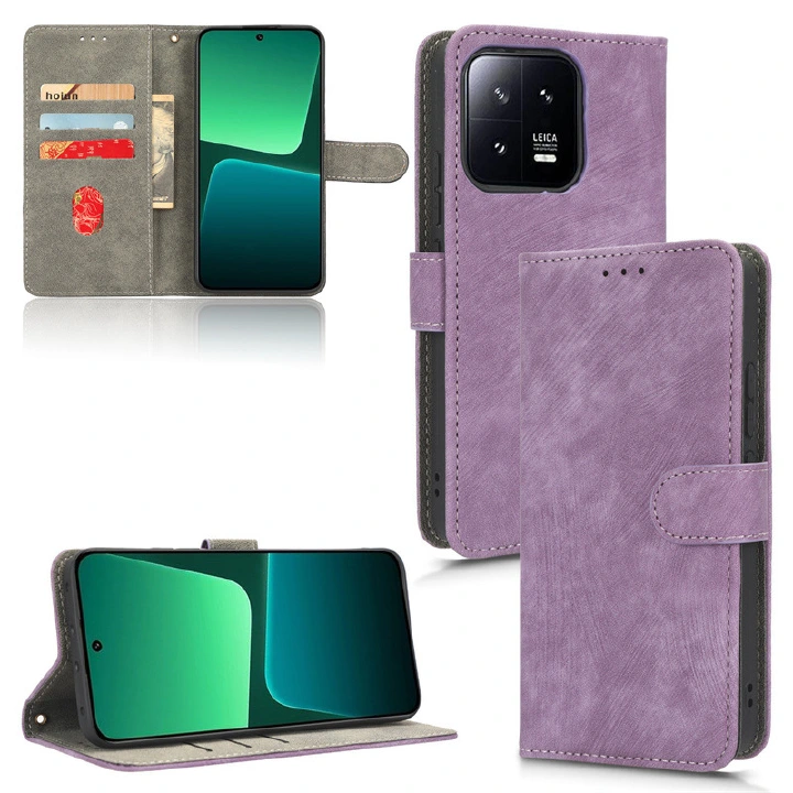 PU Leather Folio Flip Cover for Xiaomi Mi 13 Pro Wallet Case with [RFID Blocking] Card Holster Kickstand Magnetic Closure Shockproof Phone Cover